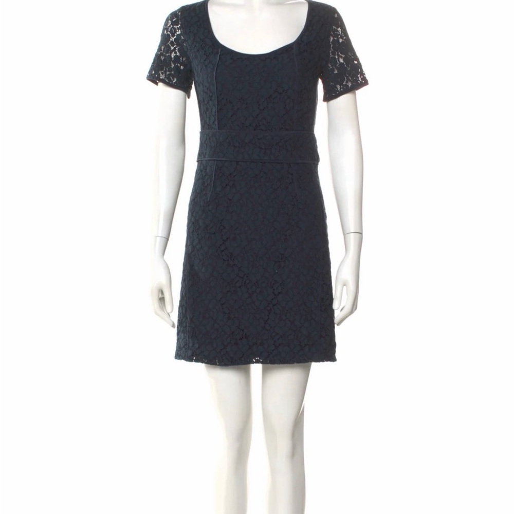 Marc by Marc Jacobs Black Lace Short Sleeve Mini Dress - size 0